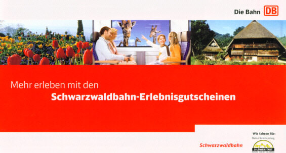 Erlebnisgutschein Schwarzwaldbahn