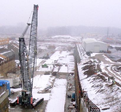 Baustelle Katzenbergtunnel März 2005