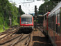 Schwarzwaldbahn-Z&uuml;ge im Offenburger Bahngraben