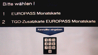 EUROPASS am Automaten