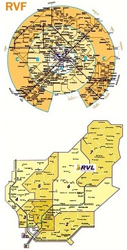 Tarifzonenplan RVF (Freiburg) und RVL (Lörrach)